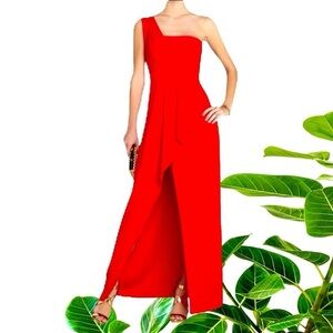 NWT BCBG VIBRANT ONE SHOULDER GOWN DRESS IN SIZE 4